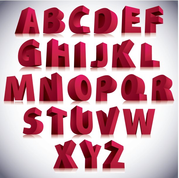3D字体,红色大字站立。图片 3D字体,红色大字站立。图片下载