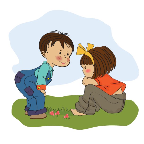 一个小男孩和一个小女孩玩图片 一个小男孩和一个小女孩玩图片下载