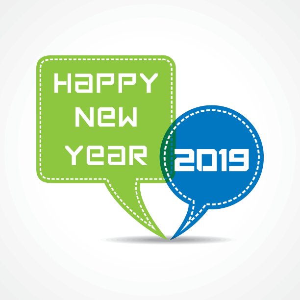 2019年新年快乐与创意设计股票向量图片 2019年新年快乐与创意设计股票向量图片下载