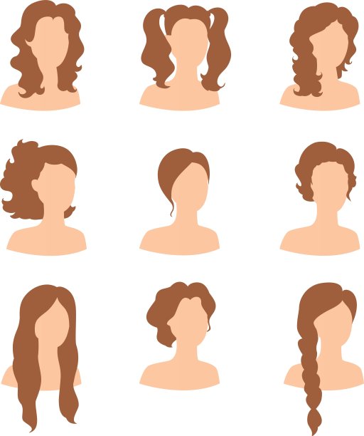不同的发型适合女性图片 不同的发型适合女性图片下载