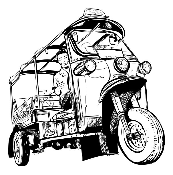 Tuktuk在泰国图片 Tuktuk在泰国图片下载