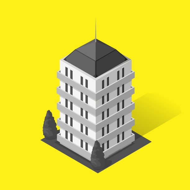 摩天大楼和房屋建筑的标志图片 摩天大楼和房屋建筑的标志图片下载