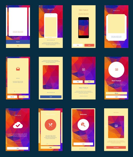 移动屏幕用户界面工具包现代用户图片 移动屏幕用户界面工具包现代用户图片下载