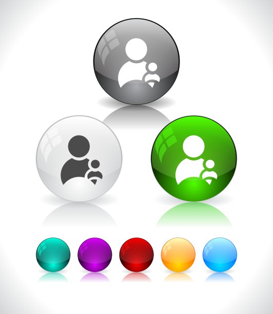 光滑的彩色抽象玻璃球图片 光滑的彩色抽象玻璃球图片下载