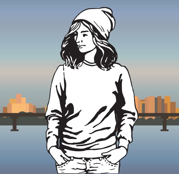 穿着时髦衣服的女孩图片 穿着时髦衣服的女孩图片下载