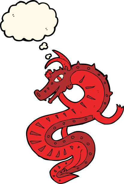 撒克逊龙的卡通带有思想泡泡图片 撒克逊龙的卡通带有思想泡泡图片下载