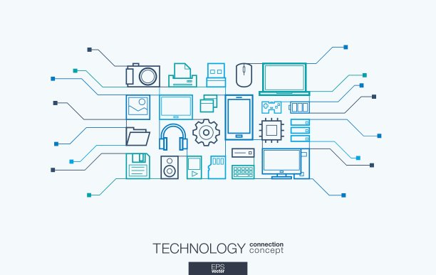 技术集成细线符号图片 技术集成细线符号图片下载