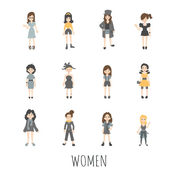 女人设置eps10格式图片 女人设置eps10格式图片下载