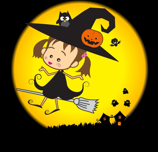 万圣节小巫师002图片 万圣节小巫师002图片下载