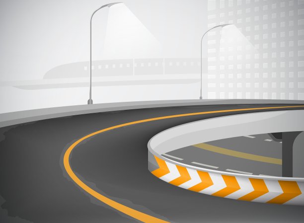 高速公路和城镇景观背景图片 高速公路和城镇景观背景图片下载