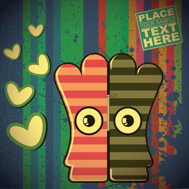 怪物的复古背景图片 怪物的复古背景图片下载