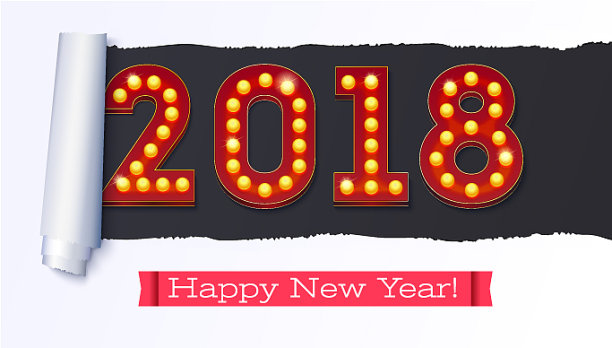 贺卡与2018年即将到来的新文字图片 贺卡与2018年即将到来的新文字图片下载