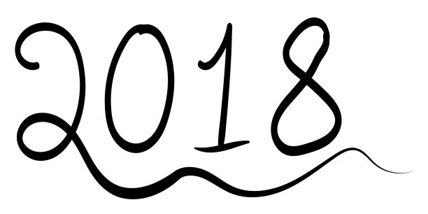 2018年新年简单元素手书图片 2018年新年简单元素手书图片下载