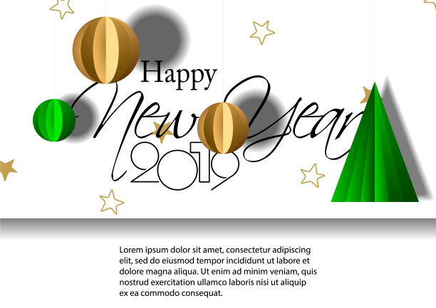 2019年新年贺卡,供您设计图片 2019年新年贺卡,供您设计图片下载