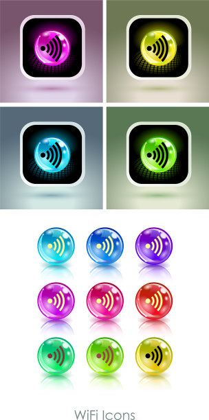 彩色球与wifi符号的应用程序图标有用图片 彩色球与wifi符号的应用程序图标有用图片下载