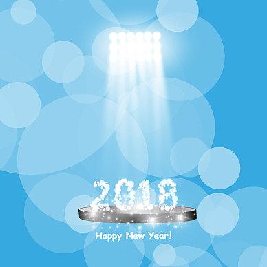 圣诞晚会海报《快乐2018新年传单》图片 圣诞晚会海报《快乐2018新年传单》图片下载