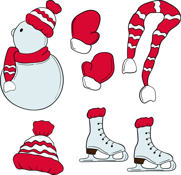 一套圣诞和新年元素图片 一套圣诞和新年元素图片下载