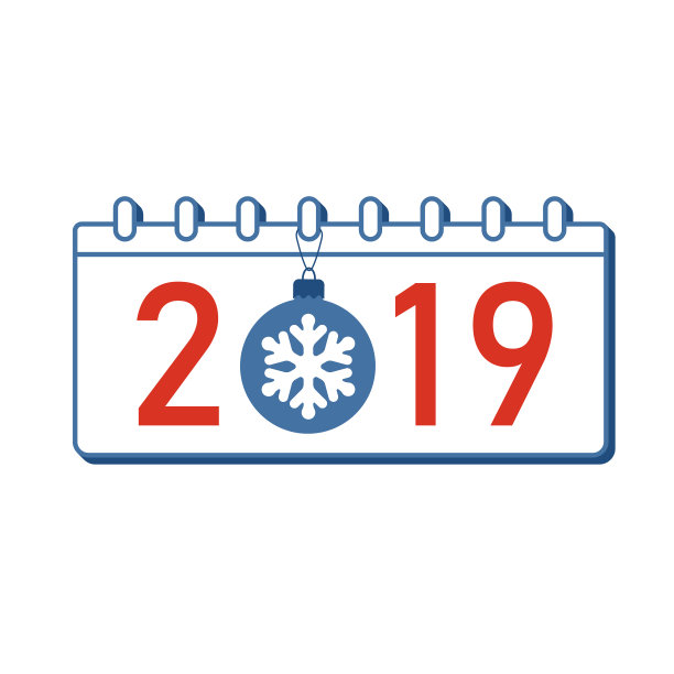 日历新年快乐2019号孤立上图片 日历新年快乐2019号孤立上图片下载