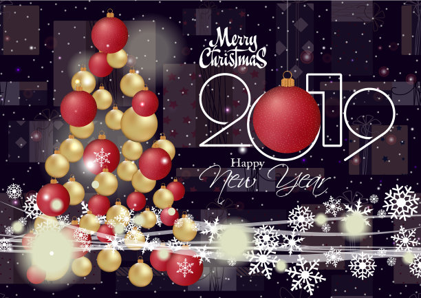 2019年新年快乐,祝你圣诞快乐图片 2019年新年快乐,祝你圣诞快乐图片下载