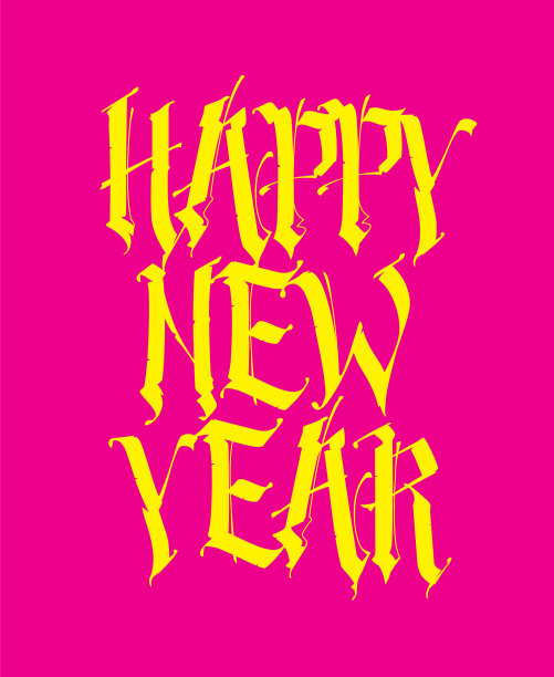 哥特题词新年快乐图片 哥特题词新年快乐图片下载
