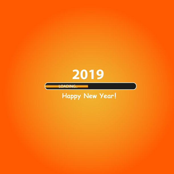 有进度条的2019年新年快乐图片 有进度条的2019年新年快乐图片下载