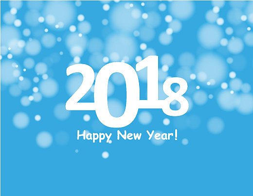 用散景和镜头光晕祝你2018年新年快乐图片 用散景和镜头光晕祝你2018年新年快乐图片下载