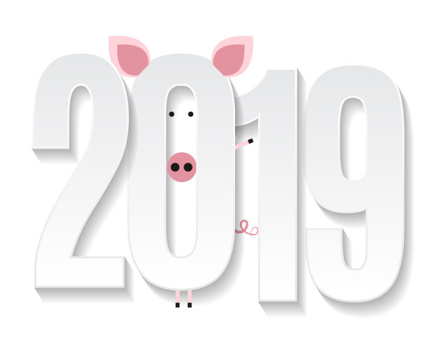 新年快乐,可爱的卡片设计与卡通图片 新年快乐,可爱的卡片设计与卡通图片下载