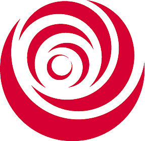 红色抽象玫瑰标志模板上的白色图片 红色抽象玫瑰标志模板上的白色图片下载
