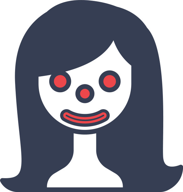 女性万圣节标志图标设计图片 女性万圣节标志图标设计图片下载