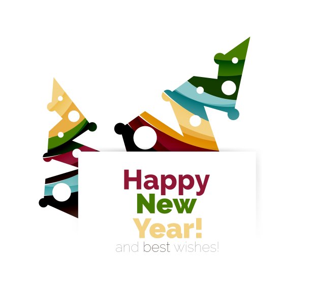 圣诞节和新年的几何横幅与文字图片 圣诞节和新年的几何横幅与文字图片下载