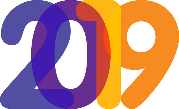 彩色文字2019年在白色背景为快乐的新图片 彩色文字2019年在白色背景为快乐的新图片下载