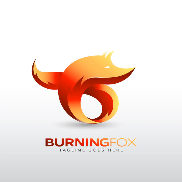 燃烧狐狸标志模板为您的公司品牌图片 燃烧狐狸标志模板为您的公司品牌图片下载