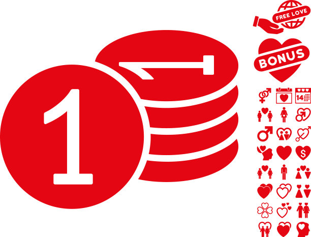 硬币图标与约会奖金图片 硬币图标与约会奖金图片下载