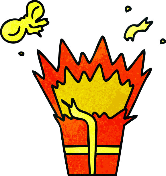 古怪的手绘爆炸礼物卡通图片 古怪的手绘爆炸礼物卡通图片下载