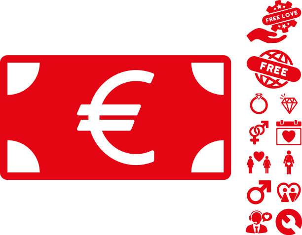 印有爱情奖金的欧元纸币图片 印有爱情奖金的欧元纸币图片下载