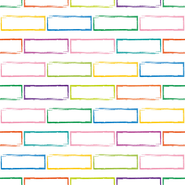 风格化多色砖墙图案图片 风格化多色砖墙图案图片下载