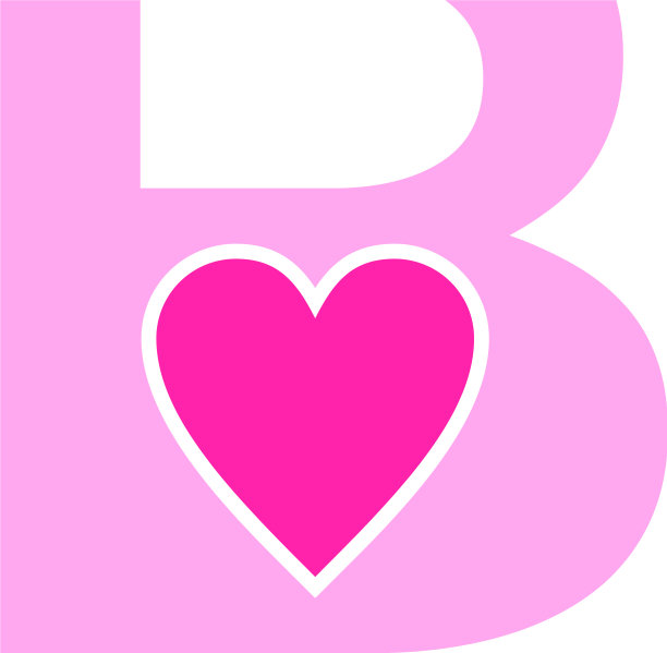 首字母b爱设计logo图形图片 首字母b爱设计logo图形图片下载