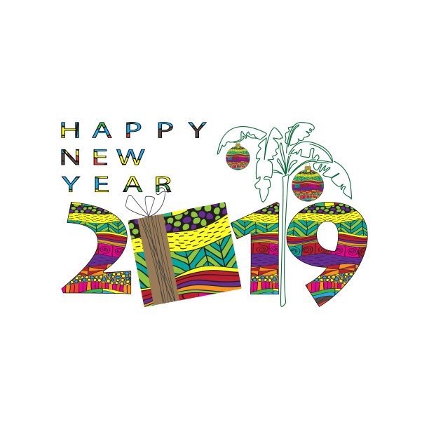 2019年新年贺卡,供您设计图片 2019年新年贺卡,供您设计图片下载