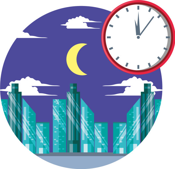 市景夜景配时钟时间图片 市景夜景配时钟时间图片下载