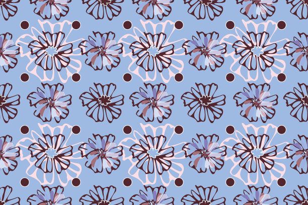 艺术花卉无缝图案图片 艺术花卉无缝图案图片下载