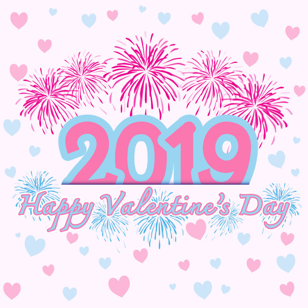 2019情人节快乐,有烟花和图片 2019情人节快乐,有烟花和图片下载