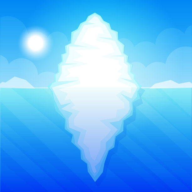 海水中的冰山图片 海水中的冰山图片下载