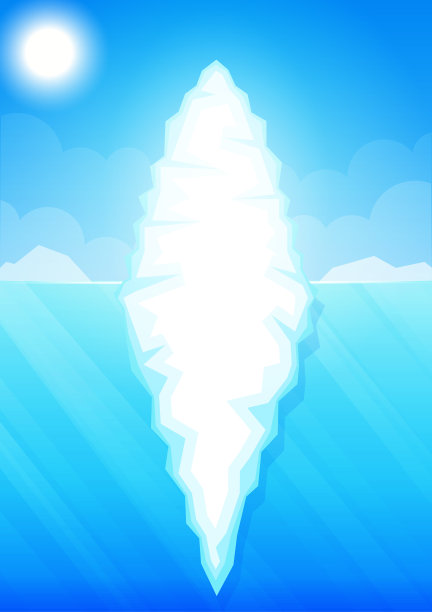 海水中的冰山图片 海水中的冰山图片下载