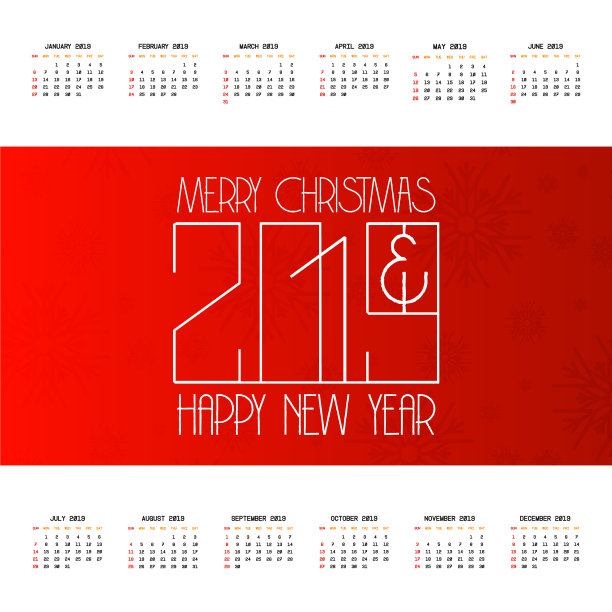 2019圣诞日历设计图片 2019圣诞日历设计图片下载
