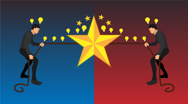 两个人手忙脚乱地拉着一根绳子图片 两个人手忙脚乱地拉着一根绳子图片下载
