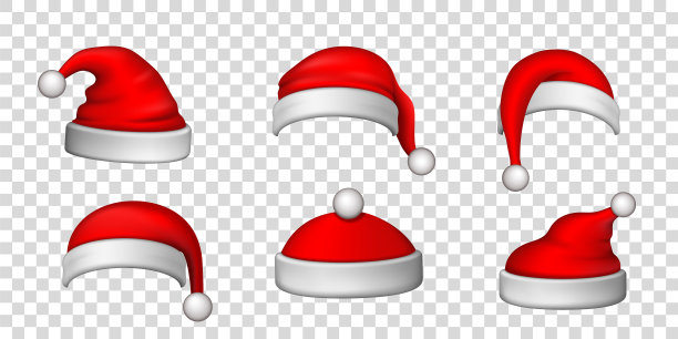 圣诞老人帽3d设置逼真的圣诞老人帽图片 圣诞老人帽3d设置逼真的圣诞老人帽图片下载