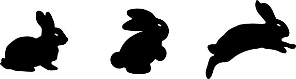 兔子图标上的颜色背景图片 兔子图标上的颜色背景图片下载