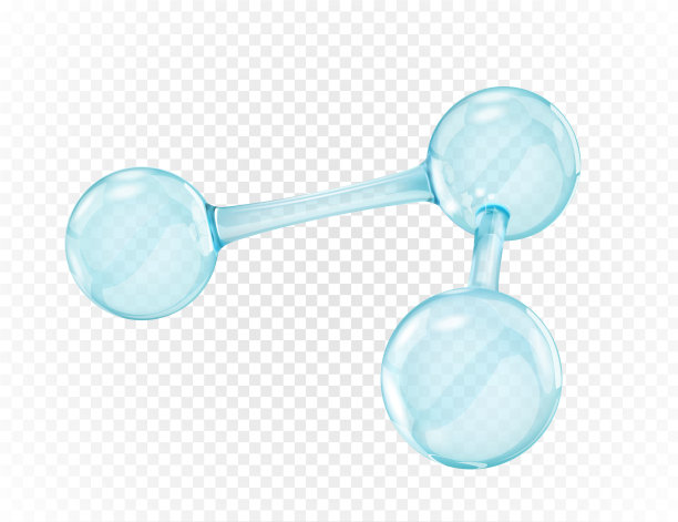 透明背景上的玻璃分子图片 透明背景上的玻璃分子图片下载