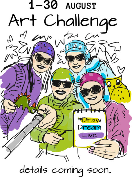 朋友们在一起自拍速写图片 朋友们在一起自拍速写图片下载