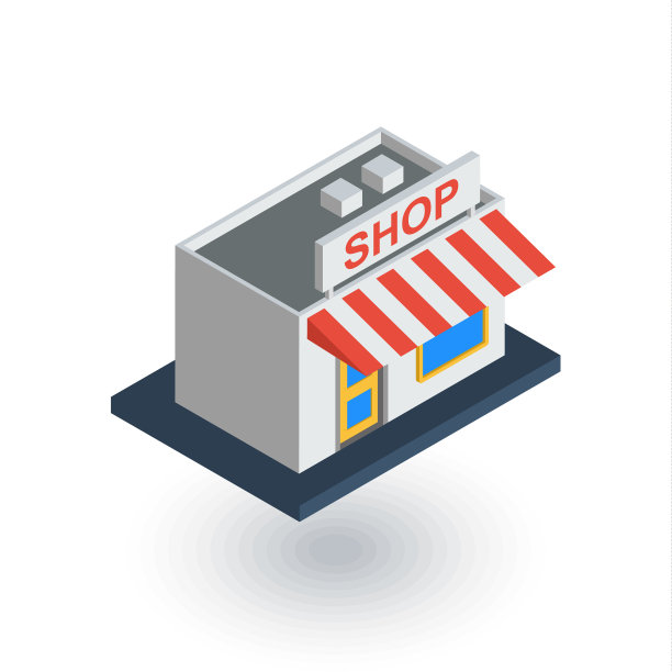 商店建筑等距平面图标3d图片 商店建筑等距平面图标3d图片下载